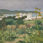 L’ARCHEVÊCHÉ, SIDI-BOU-SAÏD Peint au printemps 1923, Albert Marquet, Huile sur toile marouflée sur carton Signée en bas à gauche 16x22 cm
