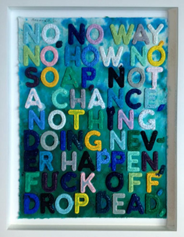 No, 2012, Mel Bochner