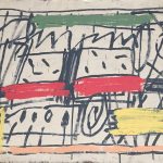 SANS-TITRE, MAI 1997, Pierre Célice, Acrylique sur papier Signée et datée deux fois au dos «Célice, mai 97 » 49,8x70 cm Collection privée, Paris