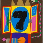 ALTAR, 1975, Jorge Perez Castaño, Gouache sur papier Canson Signée et datée en bas à droite Contresignée, titrée et datée au dos 60,7x45,7 cm