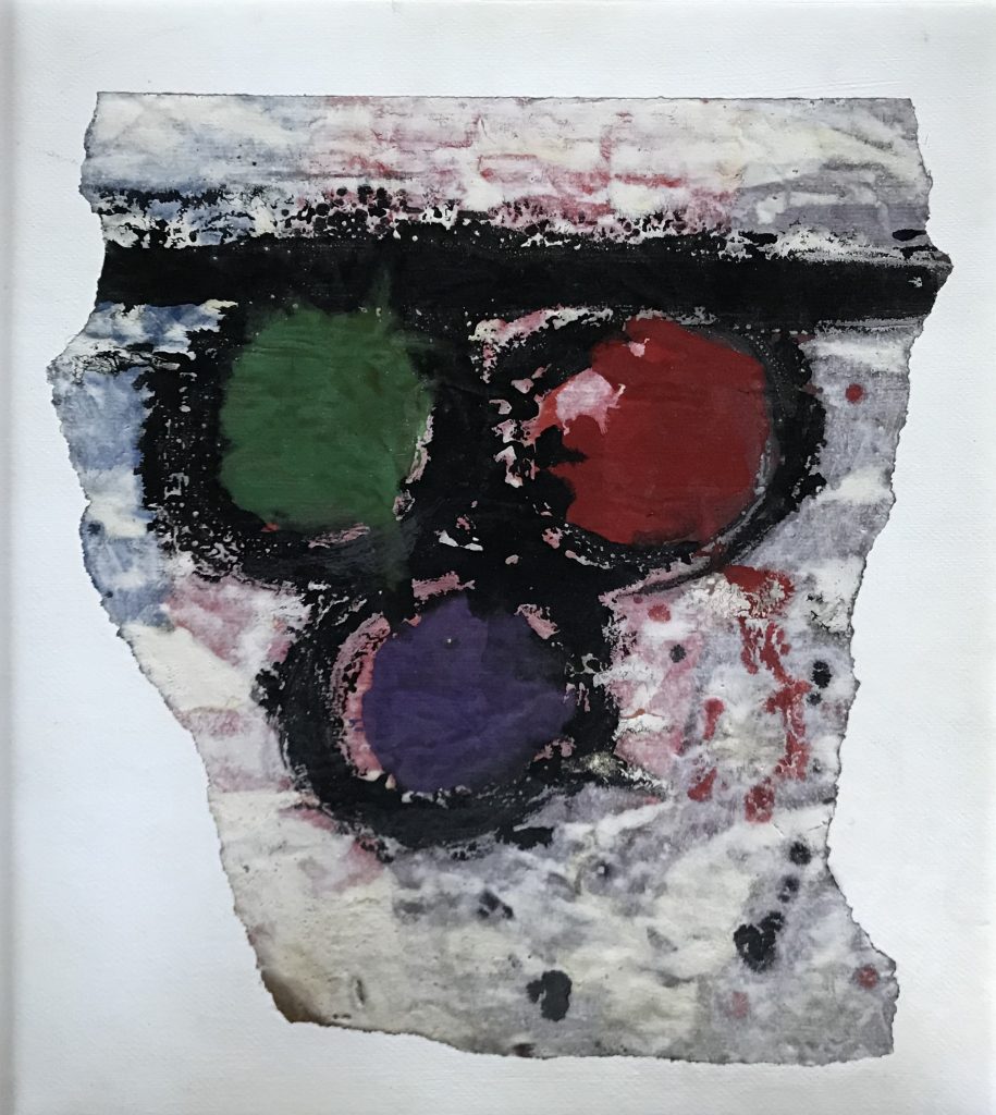 COMPOSITION, 1962, Jorge Perez Castaño, Huile sur papier marouflée sur carton Signée et datée au dos 1962 47,4 x 41,3 cm
