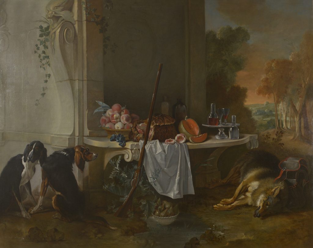 LE LOUP MORT, Jean-Baptiste Oudry, (Atelier de) Huile sur toile, rentoilée 230 X 290 cm