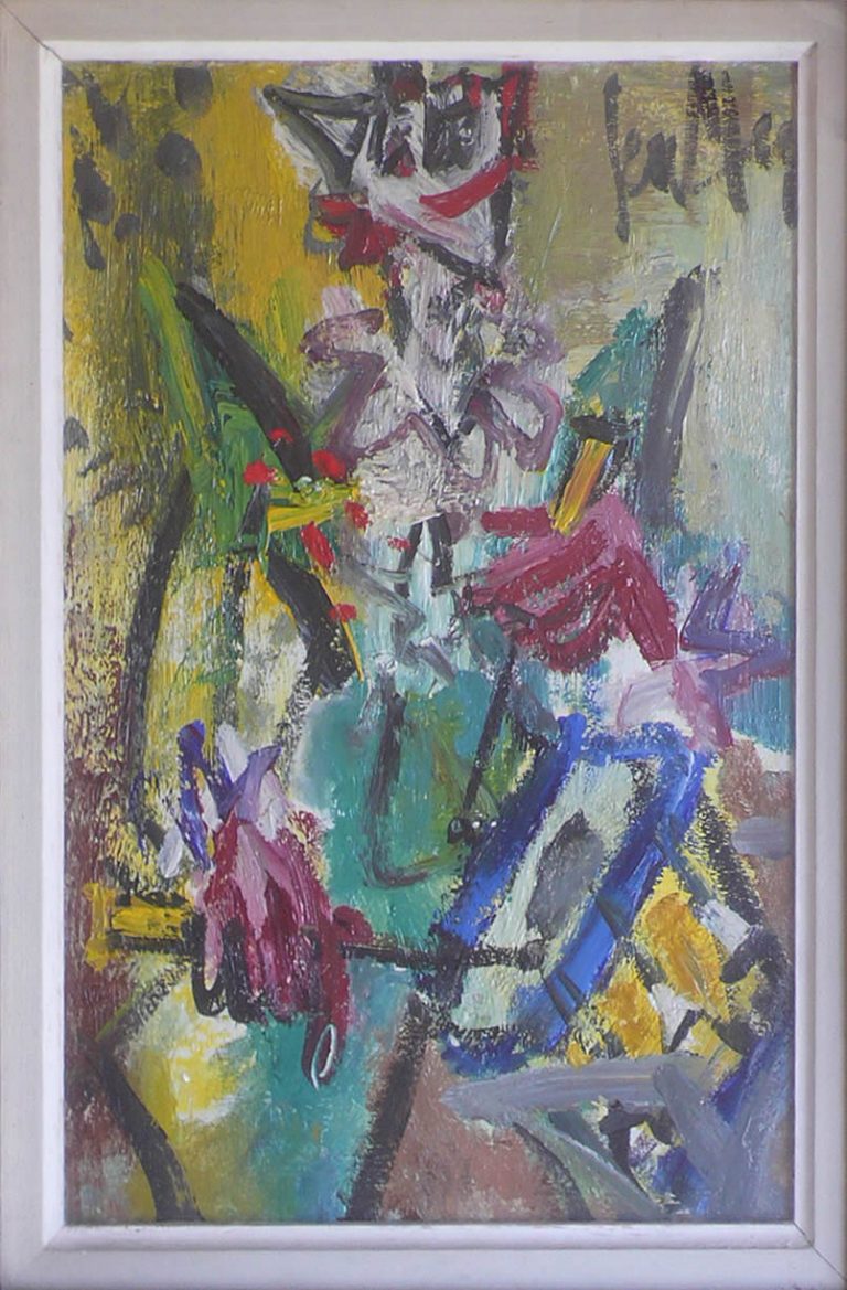 LE JOUEUR DE TAMBOUR,  circa 1955, Gen Paul, huile sur isorel signée en haut à droite 34 x 22,5 cm Certificat de Monsieur Roussard du 11 mai 2012