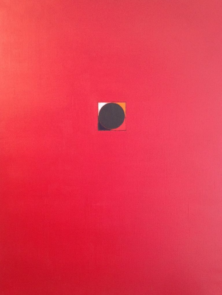 BINDU, POINT FOCAL, 1994, Sayed Haider Raza, Acrylique sur toile Signée, titrée et datée au dos 65 x 50 cm Certificat de Monsieur Michel IMBERT 