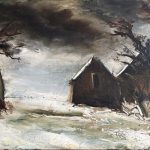 Maurice de Vlaminck (1876 - 1958) Paysage de neige, 1940 huile sur toile signée en bas à gauche 46 x 61 cm